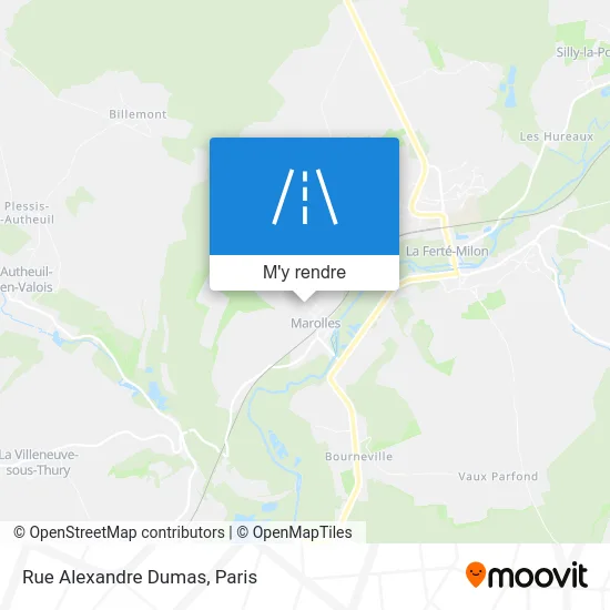 Rue Alexandre Dumas plan