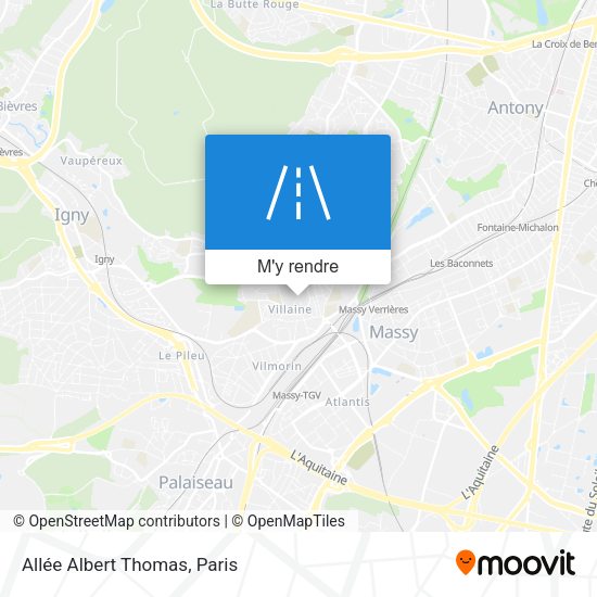Allée Albert Thomas plan