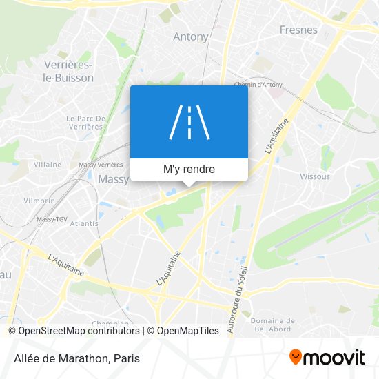 Allée de Marathon plan