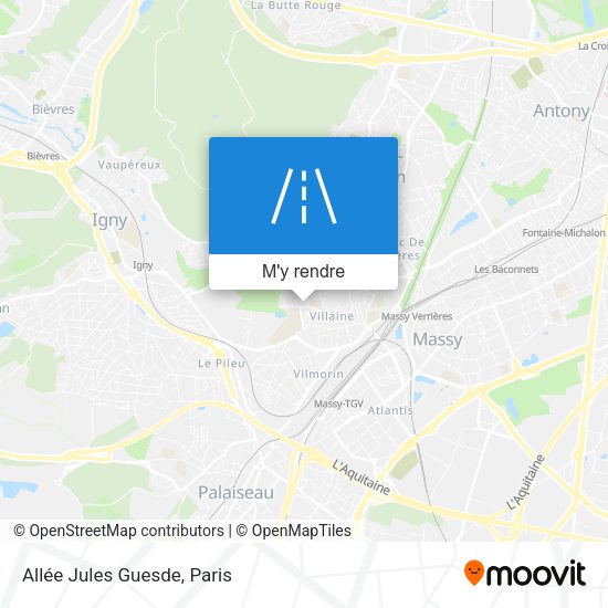 Allée Jules Guesde plan