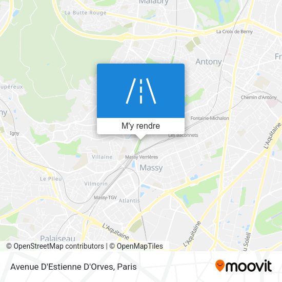 Avenue D'Estienne D'Orves plan