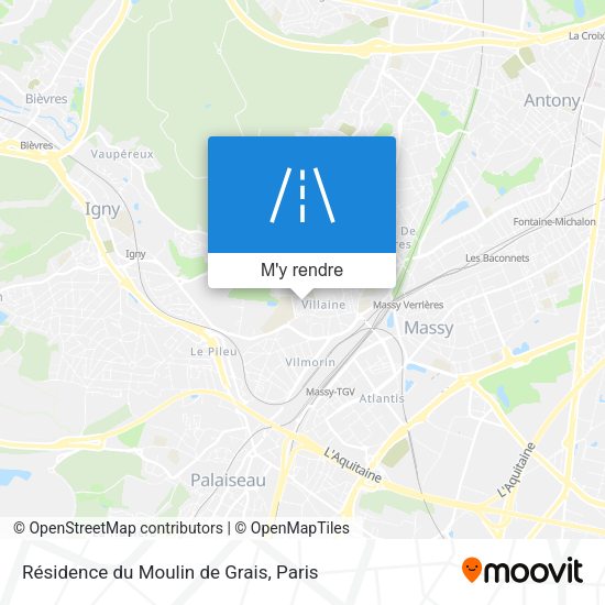 Résidence du Moulin de Grais plan