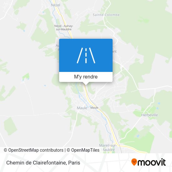 Chemin de Clairefontaine plan