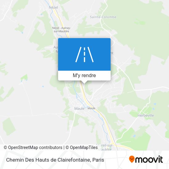 Chemin Des Hauts de Clairefontaine plan