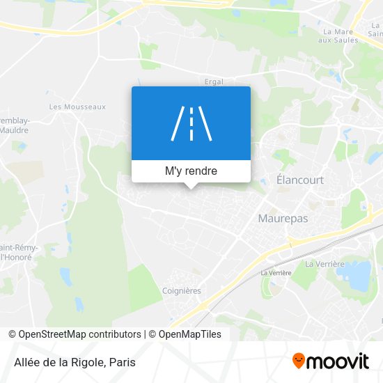 Allée de la Rigole plan
