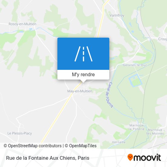 Rue de la Fontaine Aux Chiens plan