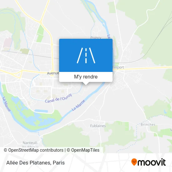 Allée Des Platanes plan