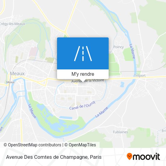 Avenue Des Comtes de Champagne plan