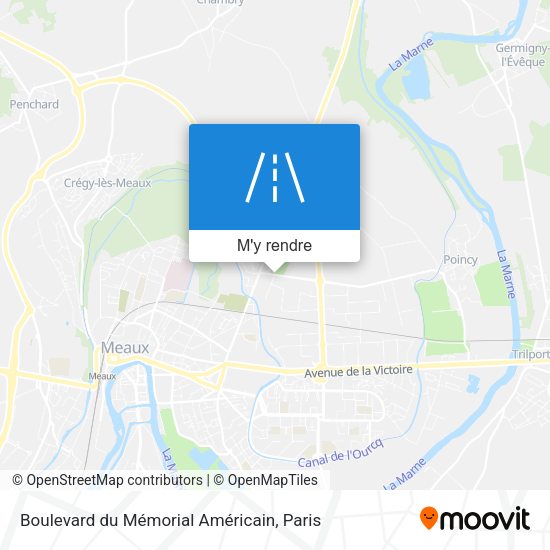 Boulevard du Mémorial Américain plan