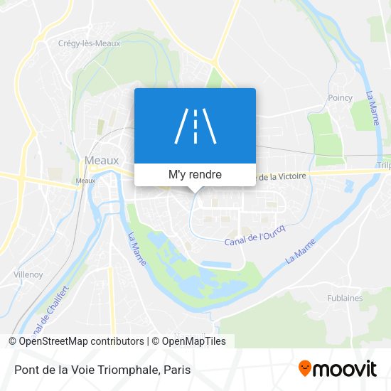 Pont de la Voie Triomphale plan