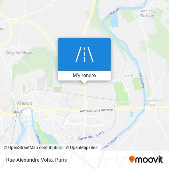 Rue Alexandre Volta plan