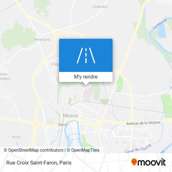 Rue Croix Saint-Faron plan