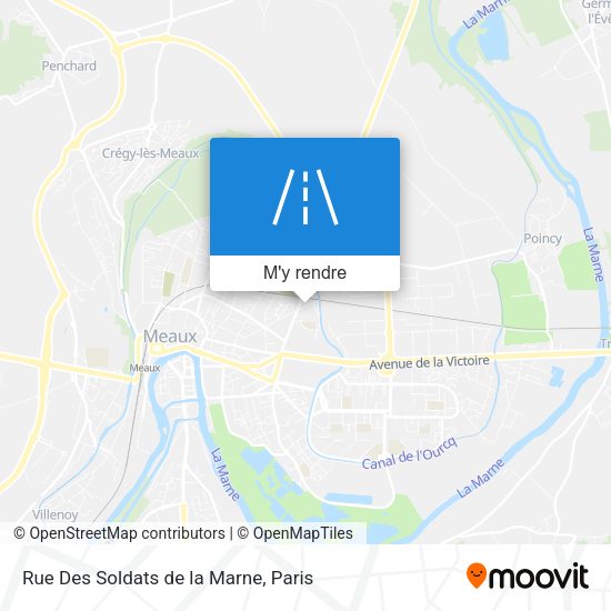Rue Des Soldats de la Marne plan