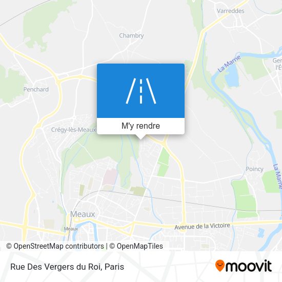 Rue Des Vergers du Roi plan