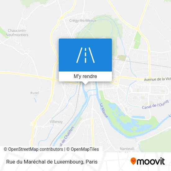 Rue du Maréchal de Luxembourg plan