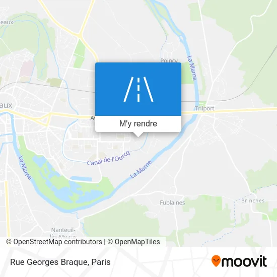 Rue Georges Braque plan