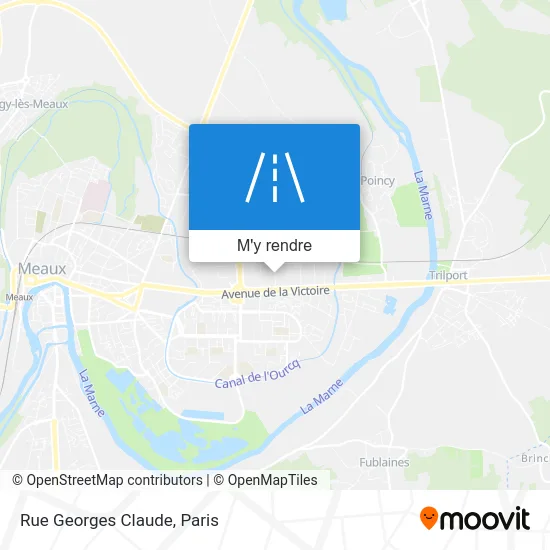 Rue Georges Claude plan