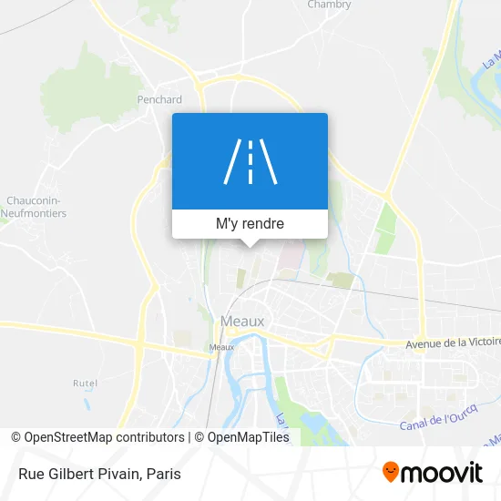 Rue Gilbert Pivain plan