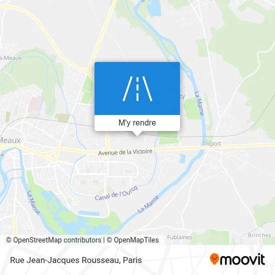 Rue Jean-Jacques Rousseau plan