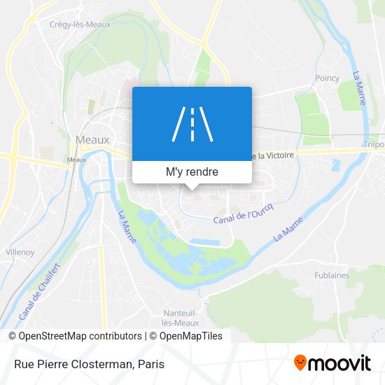 Rue Pierre Closterman plan