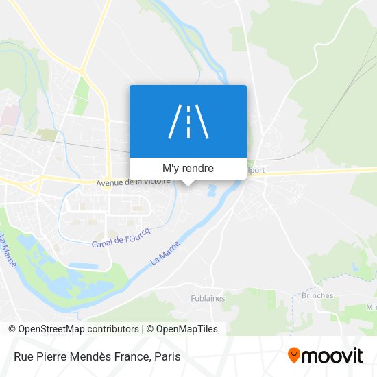 Rue Pierre Mendès France plan