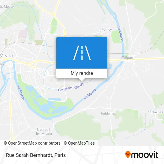 Rue Sarah Bernhardt plan