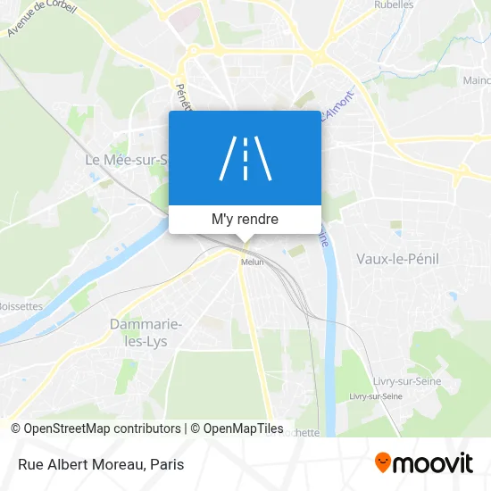 Rue Albert Moreau plan