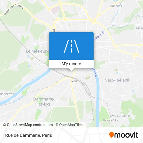 Rue de Dammarie plan