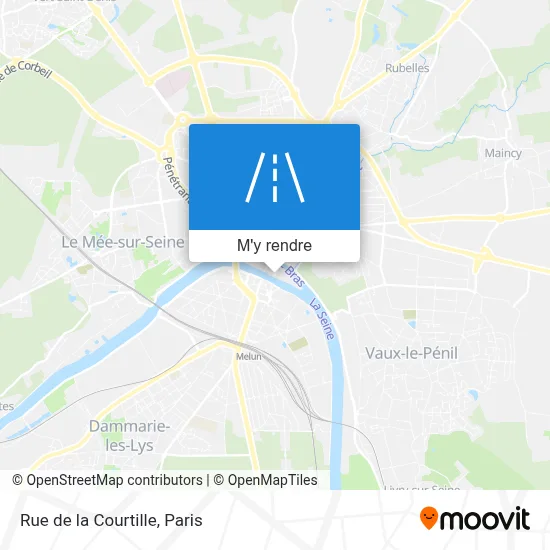 Rue de la Courtille plan