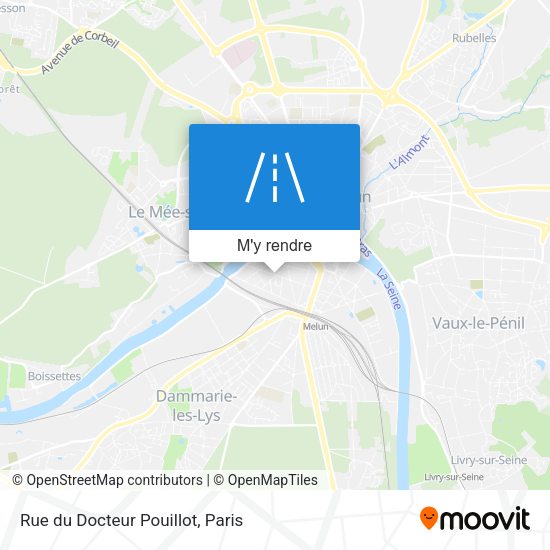 Rue du Docteur Pouillot plan