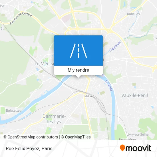 Rue Felix Poyez plan