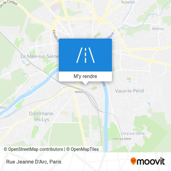 Rue Jeanne D'Arc plan