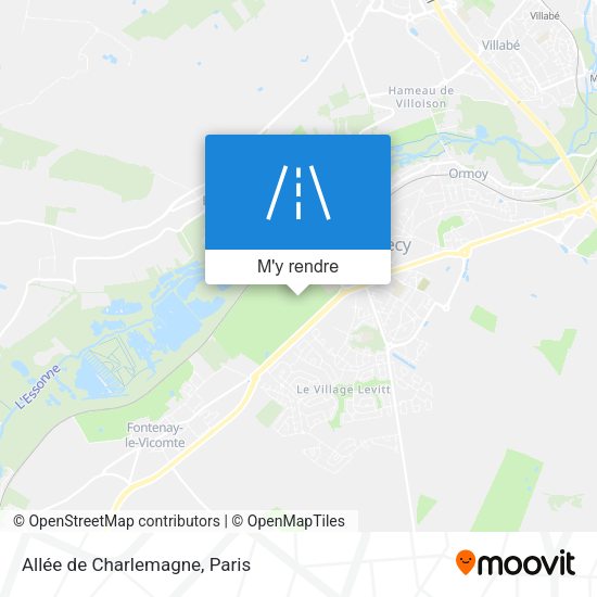 Allée de Charlemagne plan