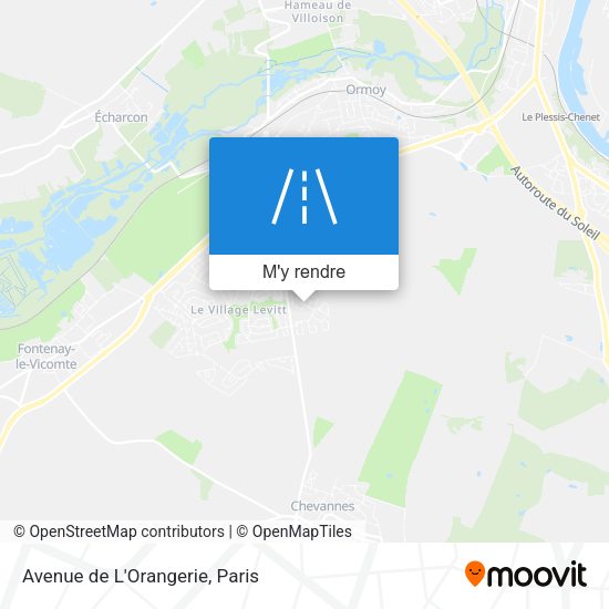 Avenue de L'Orangerie plan
