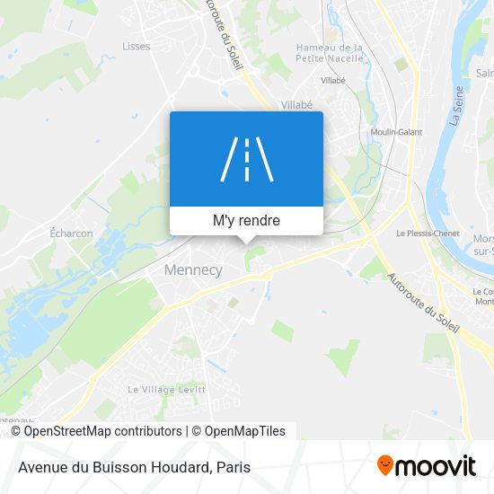 Avenue du Buisson Houdard plan