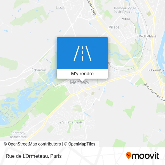 Rue de L'Ormeteau plan