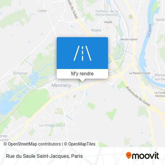 Rue du Saule Saint-Jacques plan