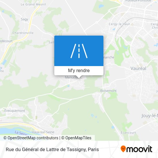 Rue du Général de Lattre de Tassigny plan