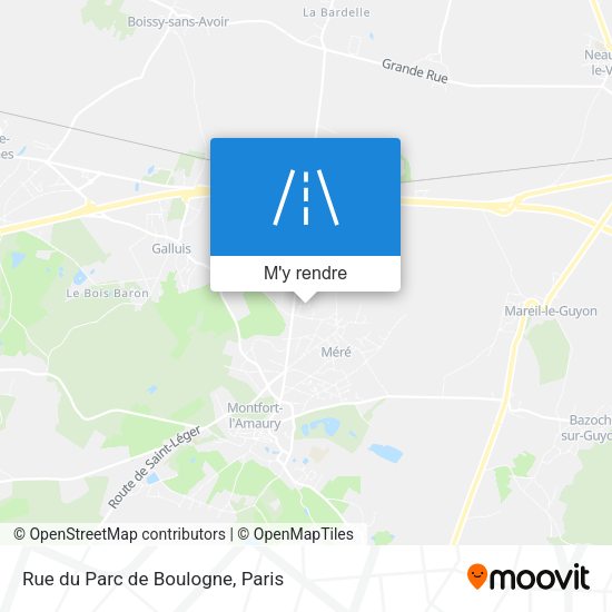 Rue du Parc de Boulogne plan