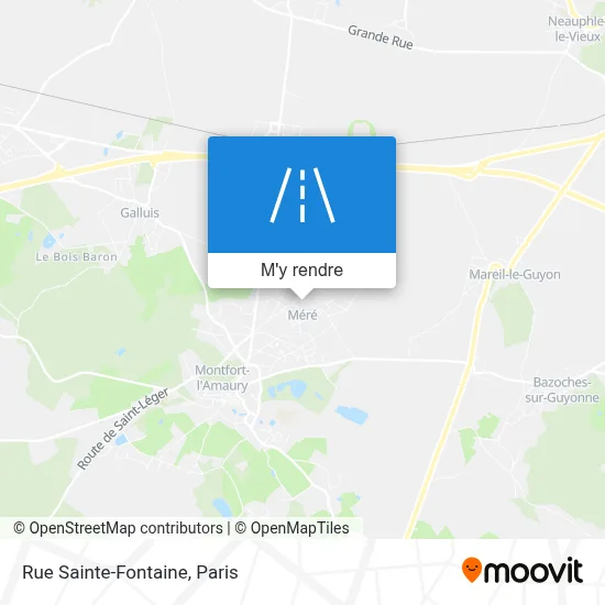 Rue Sainte-Fontaine plan