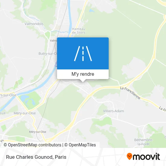 Rue Charles Gounod plan