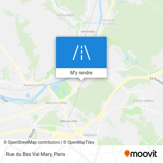 Rue du Bas Val Mary plan