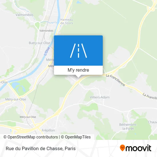 Rue du Pavillon de Chasse plan