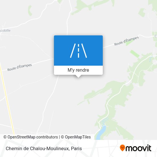 Chemin de Chalou-Moulineux plan