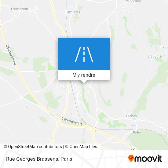 Rue Georges Brassens plan