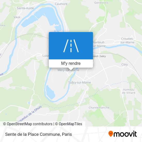 Sente de la Place Commune plan