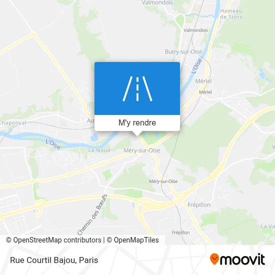 Rue Courtil Bajou plan