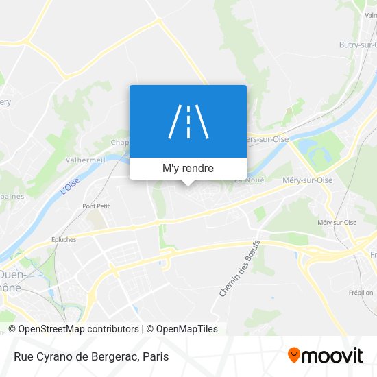 Rue Cyrano de Bergerac plan