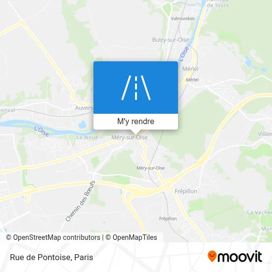 Rue de Pontoise plan