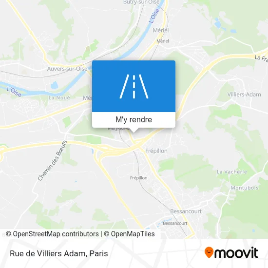 Rue de Villiers Adam plan